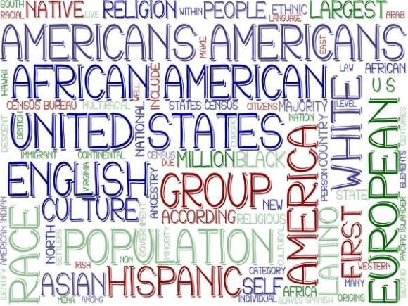 Americans Wordcloud Sticker