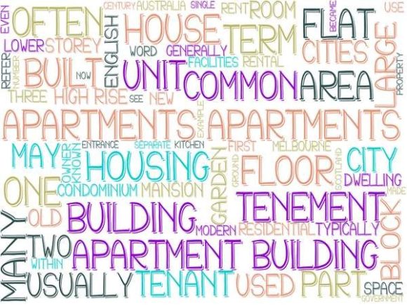 Apartments Wordcloud Book Cover