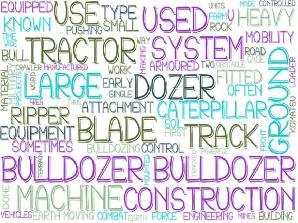 Bulldozer Wordcloud Tshirt: Where Typography Meets Strategic Visual Communication