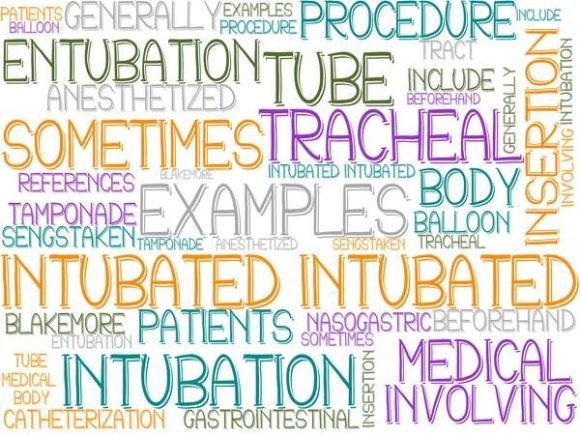 Intubated Wordcloud Background