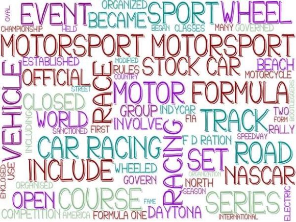 Motorsport Wordcloud Skinny Tumbler: A Versatile Design Asset for Creative Professionals and Enthusiasts