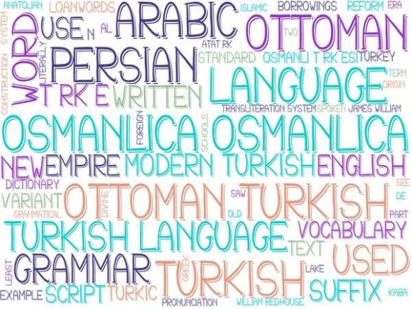 Osmanlica Wordcloud Book Cover