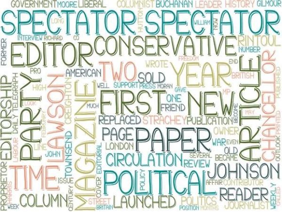 Spectator Wordcloud Sublimation Tumbler