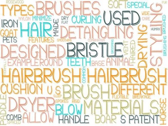 Unlock Creative Potential with a Hairbrush Wordcloud Banner